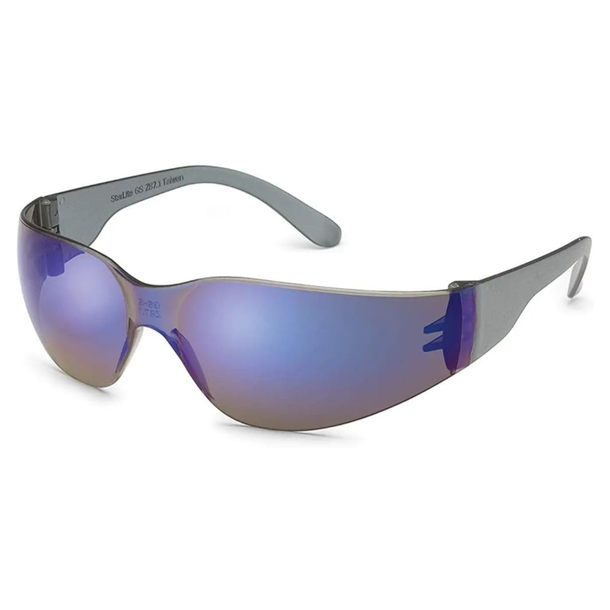 Gateway Starlite Safety Glasses - Gray Temples with Blue Mirror Lenses from Columbia Safety